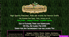 Desktop Screenshot of pineconesandpodz.com